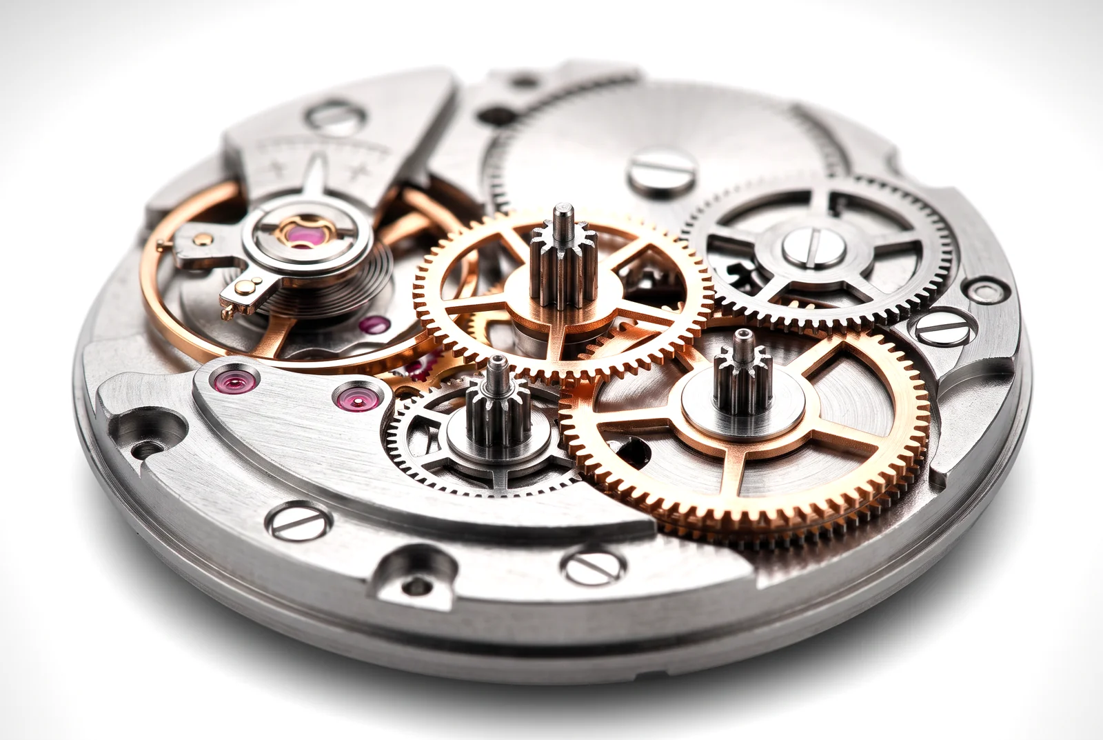 Gear train, photographed