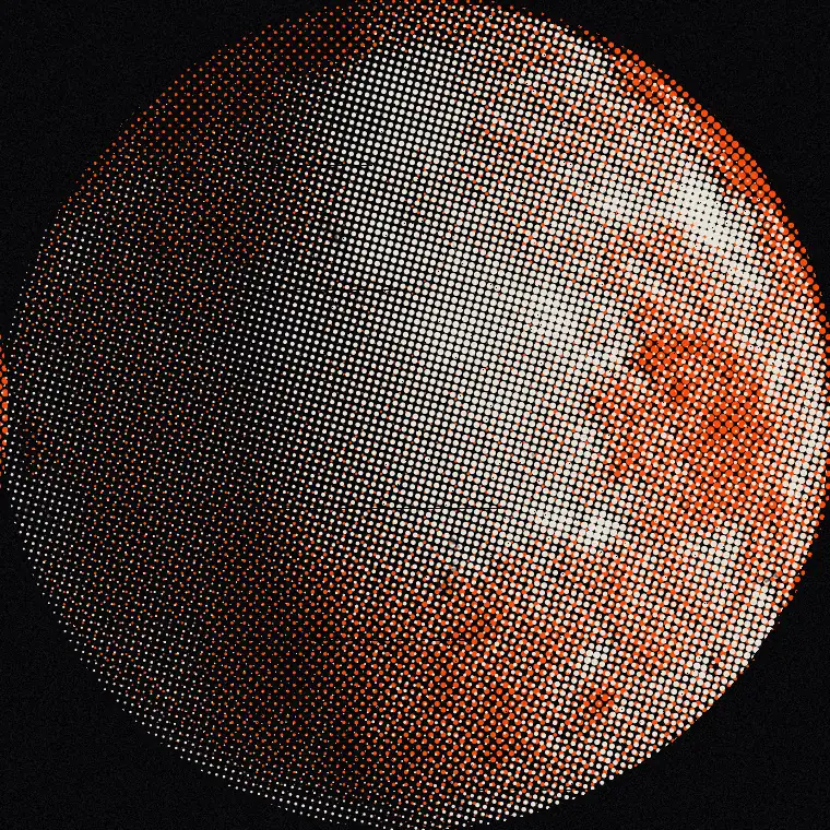 Next landing site as a screen print, centred on 89.900° S  0.000° E